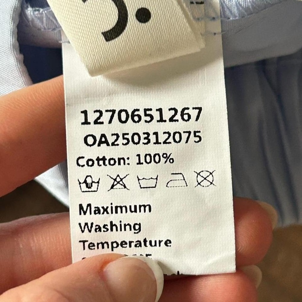 Commense Blue Cotton A-Line Skirt With Pockets Small NWT - Picture 4 of 5